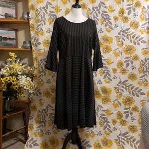 Le Lis Striped Midi Dress